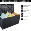 Outdoor Garden Plastic Storage Deck Box Chest Tools Cushions Toys Seat Lockable