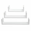50cm Large Wall Shelves 3pcs U Shape Floating Shelf Display Storage & Decoration
