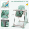 Adjustable Baby High Chair Foldable Reclining Infant Highchair Removable Trays