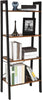 VASAGLE Ladder Shelf, Bookshelf, 4-Tier Industrial Storage Rack for Living Ro...
