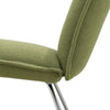 Accent Chair Linen Fabric Upholstered Living Room Armless Chair with Metal Legs