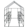 Greenhouse Garden Grow House PE Outdoor Green Steeple House w/ Shelf Plant Tent