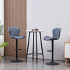 2x Bar Stools Kitchen Breakfast Chairs Gas Lift Swivel Faux Leather Velvet Chair