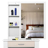 Dressing Table with Drawers, Mirror Stool Set Makeup Desk Vanity Table Bedroom