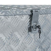 Aluminium Storage Box Silver Lockable Trailer Box Tool Box Organizer Chest