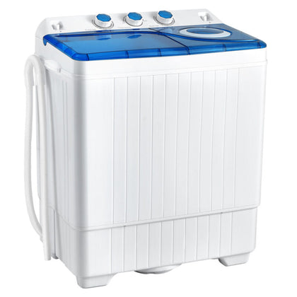 Twin Tub Washing Machine Portable Laundry Washer Machine 7.5KG Washer+3KG Dryer