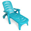 Folding Chaise Lounge Chair Adjustable Patio Reclining Chair Outdoor Sun Lounger