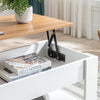 Coffee Table With Storage Lift Top Up Drawer Shelf Wooden Living Room Furniture