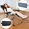 2 Colors Folding Sling Chairs Head Cushion Pillow for Outdoor Beach Sun Lounger