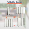 4-Panel Room Divider 173cm Folding Privacy Screen Portable Fiber Wall Divider