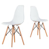 Dining Table and Chairs 2 4 6 Set Wooden leg Retro Room Chair White Kitchen