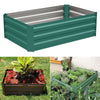Galvanized Steel Raised Garden Bed Metal Patio Backyard Flower Vegetable Planter