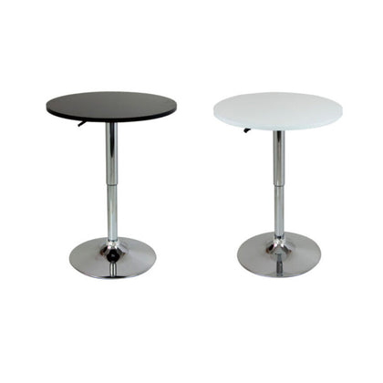 Round Bar Table Adjustable Height Rotating Tabletop Breakfast Dining Room Cafe