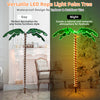 Pre-Lit Artificial Palm Tree Tropical LED Rope Light Patio Garden Tree Decor