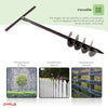 NEW! Post Hole Fence Manual Hand Drill Digger Earth Auger 150mm 6" Diameter
