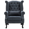 Upholstered Wingback Linen Velvet Armchair Chair Occasional Tub Lounge Sofa Seat
