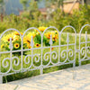 Flexible Plastic Wooden Effect Lawn Border Edge Garden Edging Picket Fencing Set