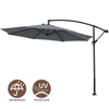 3M Banana Parasol Cantilever Umbrella Sun Shade Canopy Garden Outdoor w/ Base UK