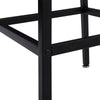 Tall Black Wood Top Bar Table Indoor Kitchen Breakfast Outdoor Cafe Bistro Table
