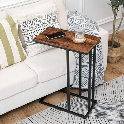 C Shaped End Table Sofa Side Table Coffee Table Wooden Living Room
