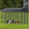 Heavy Duty Outdoor Dog Kennel Pet Cage Playpen wi/ Roof Lockable Latch 249/165cm