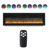 70" Electric Fireplace Modern Wall Mounted/Insert/Free Stand 9 Flame Fire Remote