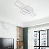 Large White Rectangle Ceiling Light LED Chandelier Lights Living Dining Room