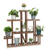 Outdoor Indoor Pot Plant Stand Garden Wooden 5 Tier Planter Corner Shelf Display