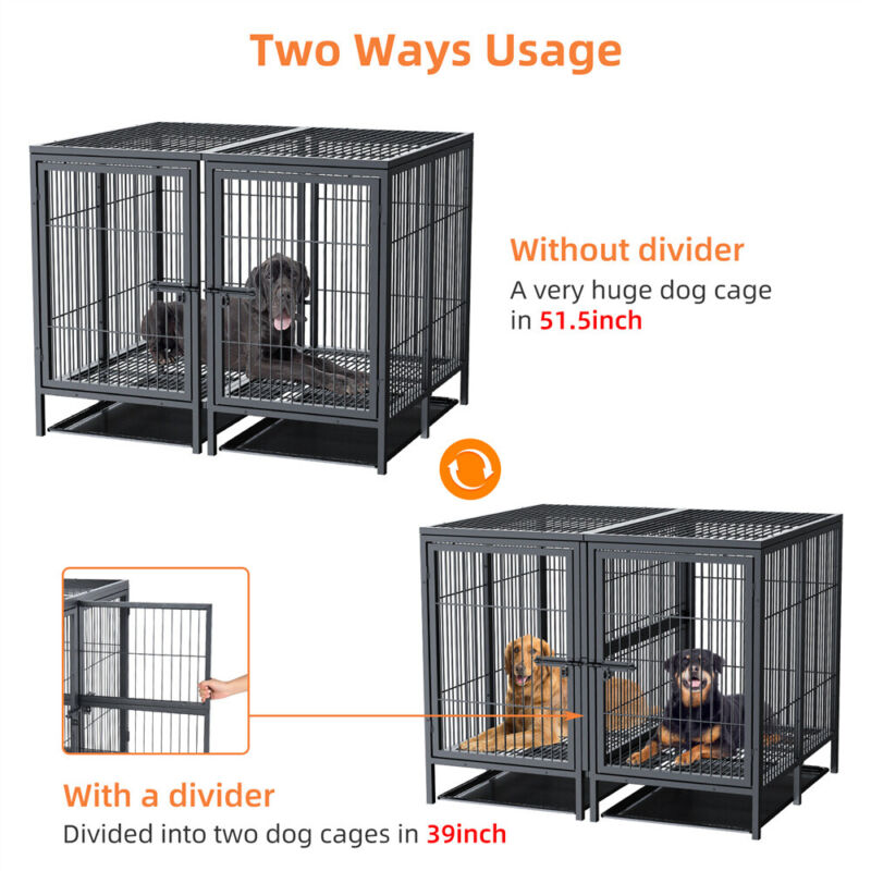 Dog cage for 2 hot sale dogs