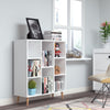 Wooden Bookcases 8 Cubes Storage Bookshelf White Living Room Shelving Unit