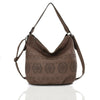 Laser Cut Slouch Bag Womens Shoulder Handbag Slouch Ladies Large Tote