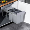 30L/40L Recycle Bin Pull Out Kitchen Cabinet Cupboard Waste Bin Integrated 430mm