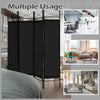 4 Panels Folding Room Divider Lightweight Wall Partition 182CM Privacy Screen