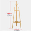 Studio Easel Display Art Craft Artist Cafe Wedding Painting Stand Adjust Wooden