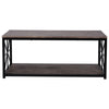Coffee Table Industrial Tea Table with Storage Shelf Living Room Furniture Side
