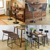1/2X Bar Stools Velvet Breakfast Chair Kitchen High Counter Stool Pub Restaurant