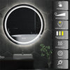 24" Large Wall Mounted Round Bathroom Mirror Premium Backlit Vanity Wall Mirror