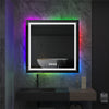 Extral Large Rectangular RGB Light LED Bathroom Mirror Illuminated Makeup Mirror