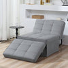 Sofa Bed 4 in 1 Convertible Chair Folding Ottoman Lounger Sleeper Metal Frame UK