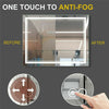 42" Full-Length LED Lighted Bathroom Mirror Anti-fog Vanity Mirror Wardrobe Home