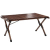 Camping RV Picnic Table Folding Hiking Traveling Wood Egg Roll Table 90cm Length