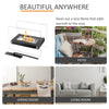Bio Ethanol Burner Tabletop Black/Sliver Fireplace Glass Burner Fire Bioethanol