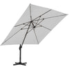 XL 3x3m Square Banana Parasol Outdoor Garden Patio Cantilever Hanging Umbrella