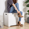 Mondeer Storage Chest with Lid Large Capacity Multi-Purpose Organiser White