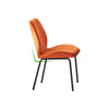 Set of 2 Velvet Dining Chairs Padded Seat Metal Legs Kitchen Home Office UK