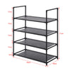 4 Tier Shoe Stand Storage Organiser Rack Lightweight Compact Space Save Shelves