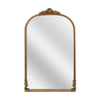 Large Vintage Full Length Golden Wood Framed Ornate Leaner Wall Hanging Mirror