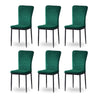 New Set of 4/6 Dining Chairs Padded Seat High back Metal Legs Home Furniture