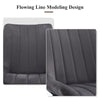 2x Dining Chairs Set Grey Velvet Upholstered Back Dining Room Reception Chair
