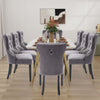 8 Seats Velvet Dining Chair Accent Windsor Chairs Kitchen Dressing Room Bedroom